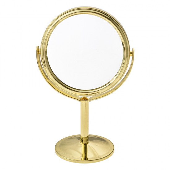 Bordspejl 9x14 cm guldfarvet