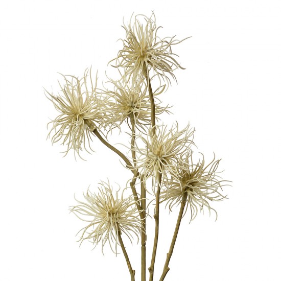 Dekorationsgren Hvid med blomster H80cm Dekorationsgren Hvid med blomster H80cm