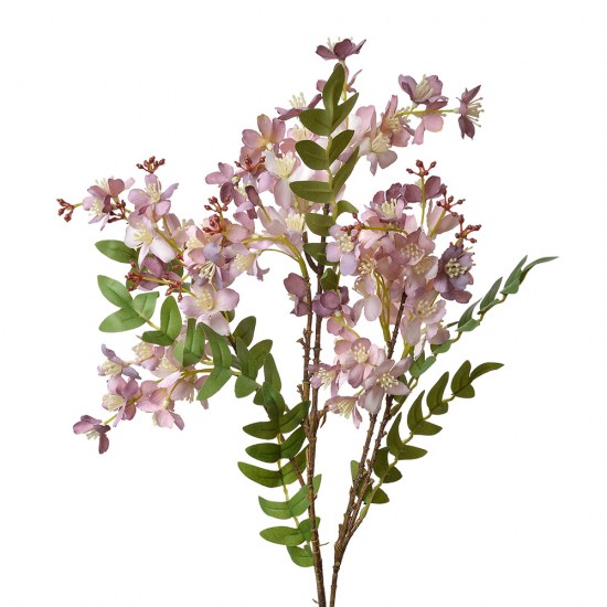Dekorationsgren lilla med blomster H86cm Dekorationsgren lilla med blomster H86cm