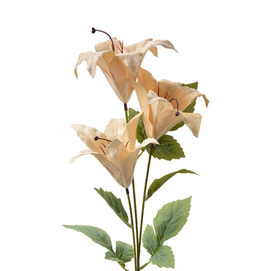 Dekorationsgren med blomster beige H72cm Dekorationsgren med blomster beige H72cm