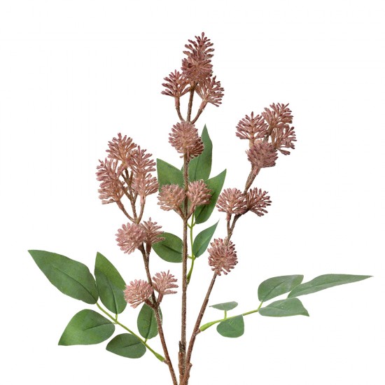 Dekorationsgren pink med blomster H68cm Dekorationsgren pink med blomster H68cm