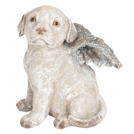 Dekorationshund med vinger 16x13x20 cm Dekorationshund med vinger 16x13x20 cm