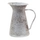 Dekorativ kande 20 cm metal patina