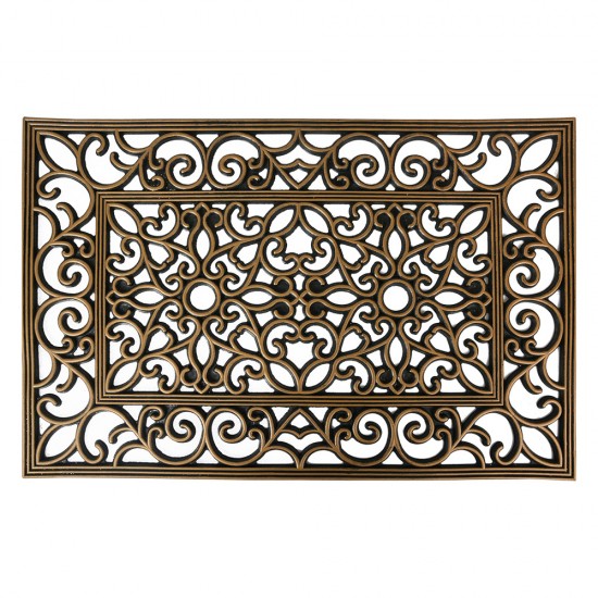 Dørmåtte Sort-Guld 40x60 Dørmåtte Sort-Guld 40x60