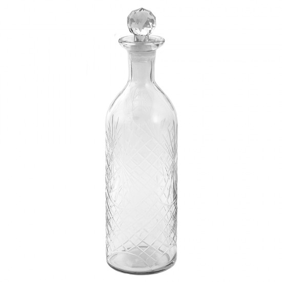 Flaske med flaskeprop 10x36 cm