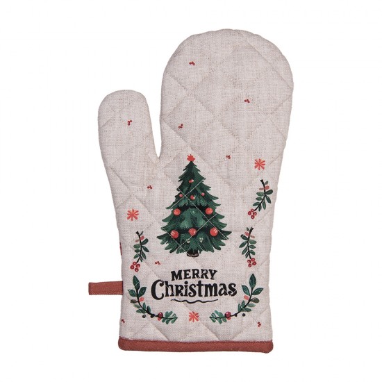 Grillhandske/ovnhandske med julemotiv 18x30 cm Grillhandske/ovnhandske med julemotiv 18x30 cm