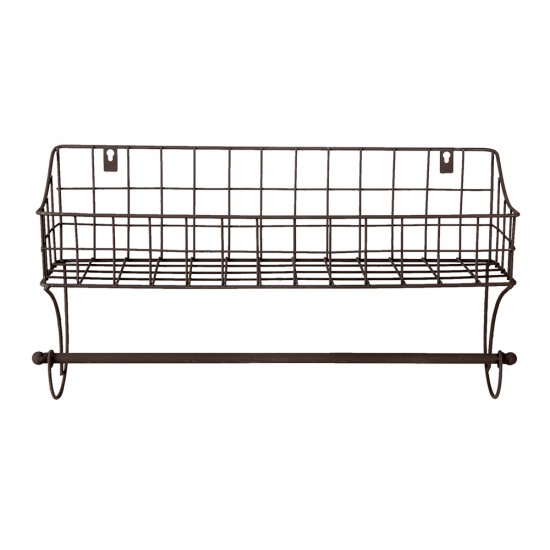 Håndklædeholder med kurv B44cm Håndklædeholder med kurv B44cm