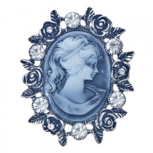 Broche cameo grå Broche cameo grå