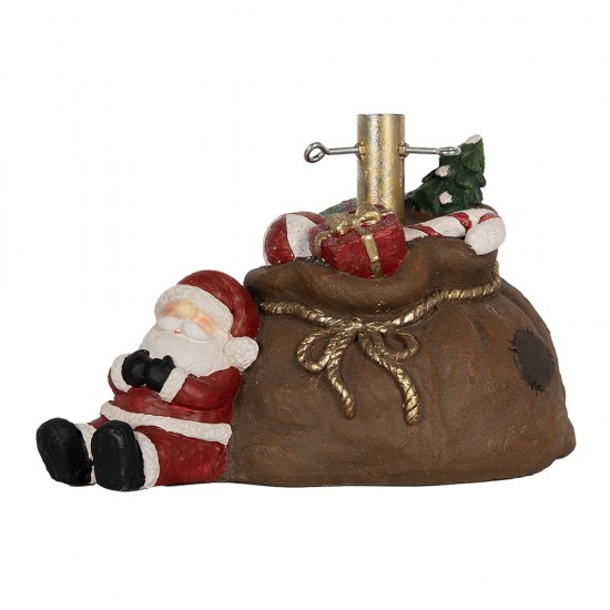 Juletræsfodjulesæk og julemand H30cm (*)