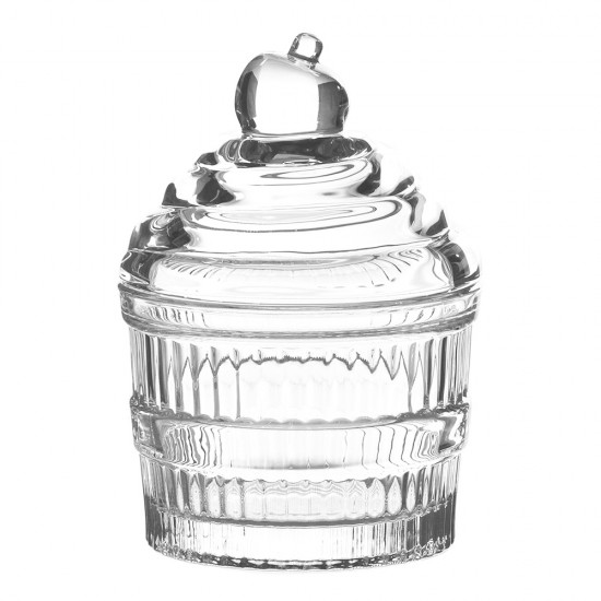 Krukke med låg - Cupcake - 9x13 cm Krukke med låg - Cupcake - 9x13 cm