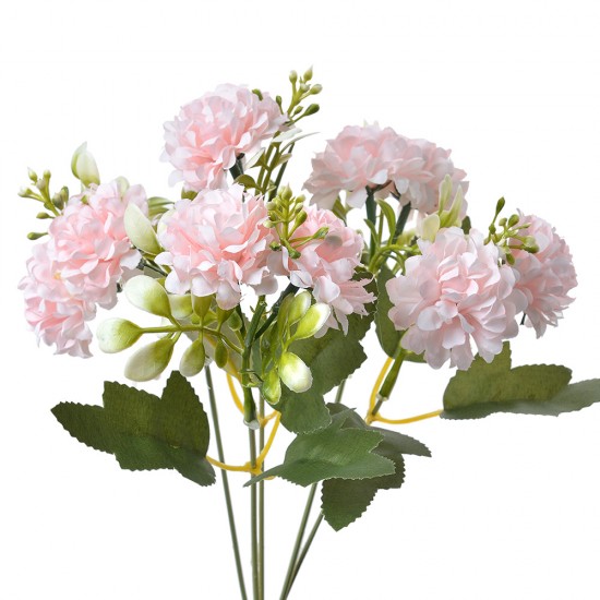 Kunstig blomsterbuket pink H30cm
