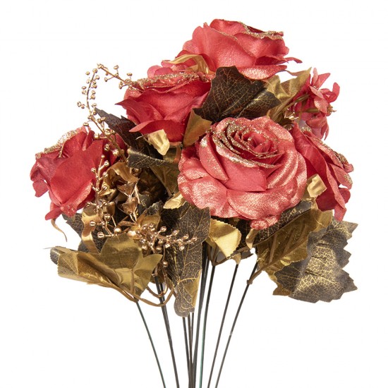 Kunstig blomsterbundt roser H50cm Kunstig blomsterbundt roser H50cm