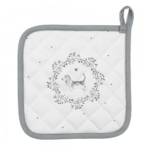 Sæt Grydelapper med hund 20x20cm Sæt Grydelapper med hund 20x20cm