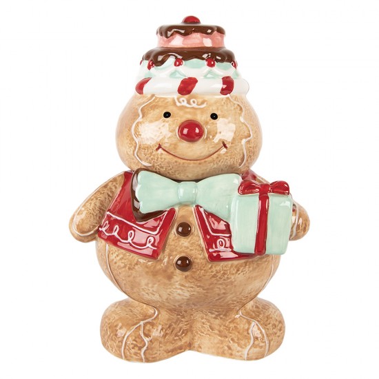 Opbevaringsglas Julefigur H24 cm