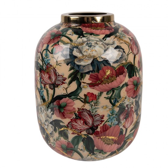 Vase Beige Pink Ø17xH22 cm