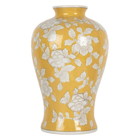 Vase gul Ø19xH32 cm