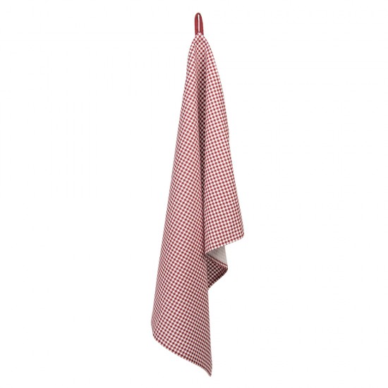 Viskestykke rød-hvide tern 50x70 cm Viskestykke rød-hvide tern 50x70 cm