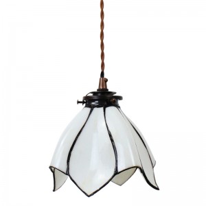 Tiffany loftslampe Hvid Ø18cm