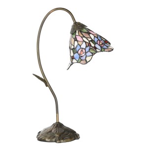 Bordlampe Tiffany Pink 27x15x48cm Bordlampe Tiffany Pink 27x15x48cm