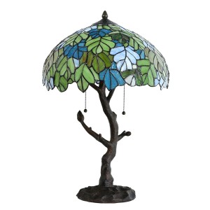 Bordlampe Tiffany Grøn Ø40xH60 cm Bordlampe Tiffany Grøn Ø40xH60 cm