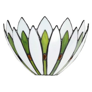 Væglampe Tiffany Hvid 30x15x18 cm Væglampe Tiffany Hvid 30x15x18 cm