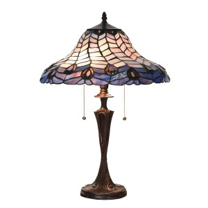 Bordlampe Tiffany Blue Ø40xH60 cm Bordlampe Tiffany Blue Ø40xH60 cm
