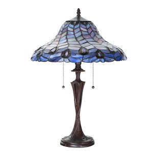 Bordlampe Tiffany Blue Ø40xH60 cm Bordlampe Tiffany Blue Ø40xH60 cm