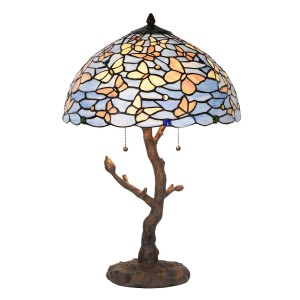 Bordlampe Tiffany Blue Ø40xH60 cm Bordlampe Tiffany Blue Ø40xH60 cm