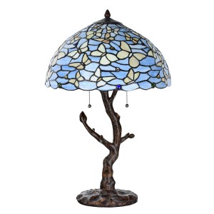 Bordlampe Tiffany Blue Ø40xH60 cm Bordlampe Tiffany Blue Ø40xH60 cm