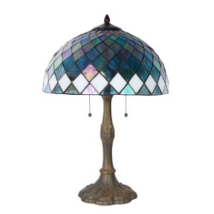 Bordlampe Tiffany Blue Ø40xH61 cm Bordlampe Tiffany Blue Ø40xH61 cm