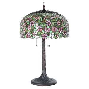 bordlampe Tiffany Flerfarvet Ø46xH72 cm bordlampe Tiffany Flerfarvet Ø46xH72 cm