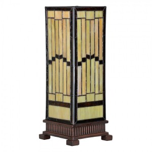 Tiffany Bordlampe Striber H44cm 