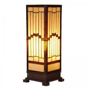 Tiffany Bordlampe Striber H44cm 