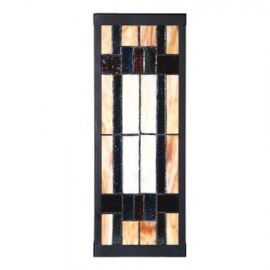 Tiffany Bordlampe  H40cm flerfarvet