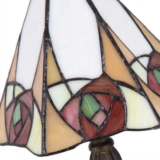 Bordlampe Tiffany 37cm høj