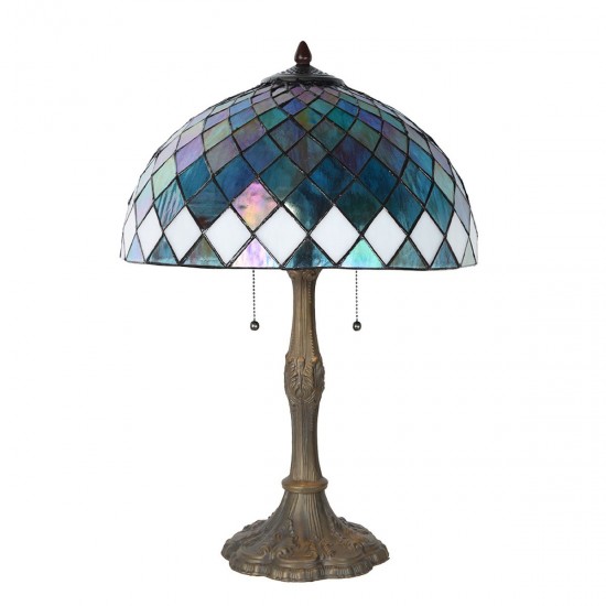 Bordlampe Tiffany Blue Ø40xH61 cm Bordlampe Tiffany Blue Ø40xH61 cm
