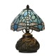 Bordlampe Tiffany Blå Ø20xH28 cm Bordlampe Tiffany Blå Ø20xH28 cm