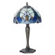 Bordlampe Tiffany Blå Ø25xH40 cm Bordlampe Tiffany Blå Ø25xH40 cm