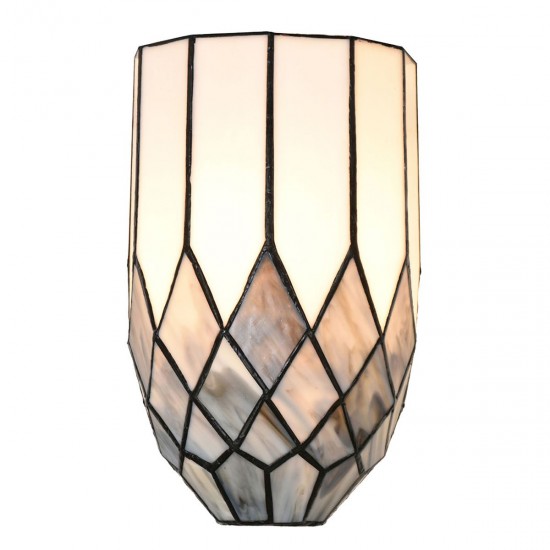 Bordlampe Tiffany Grå 18x15x27 cm