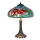Bordlampe Tiffany Grøn-Rød Ø55xH85 cm