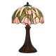 Bordlampe Tiffany Pink Ø27xH40cm