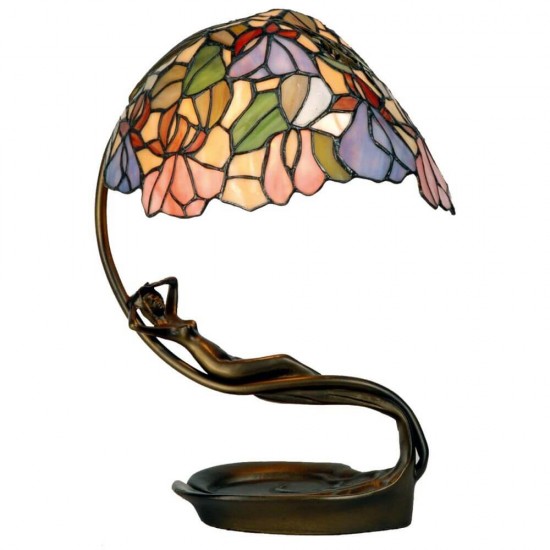 Bordlampe Tiffany glas mosaik Ø26cm
