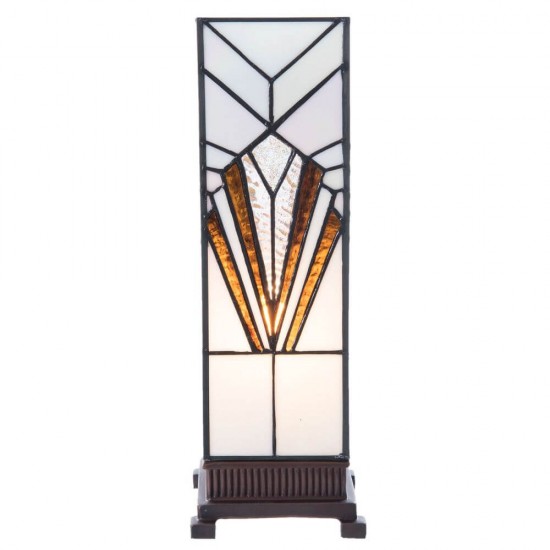 Bordlampe med Tiffany skærm - 35cm høj