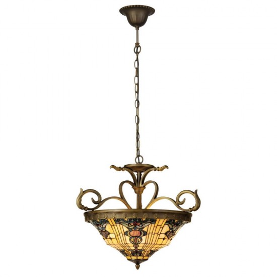 Loftslampe Tiffany glas Ø56cm Loftslampe Tiffany glas Ø56cm