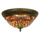 Loftslampe Tiffany Ø38 - 2 fatninger Loftslampe Tiffany Ø38 - 2 fatninger