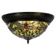 Loftslampe Tiffany Ø38 - 2 fatninger Loftslampe Tiffany Ø38 - 2 fatninger