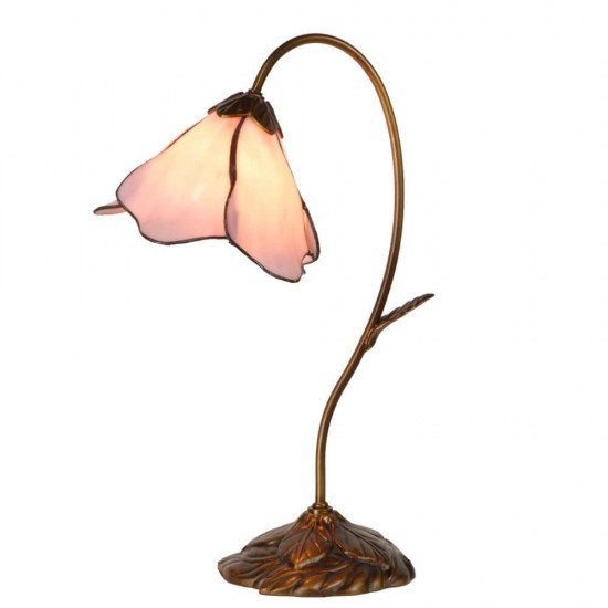 Skøn Bordlampe med Tiffany skærm 48cm høj