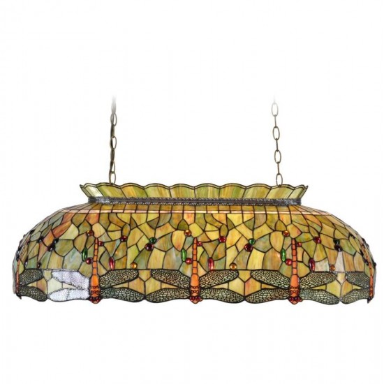 Stor loftslampe Tiffany skærm 100x47cm