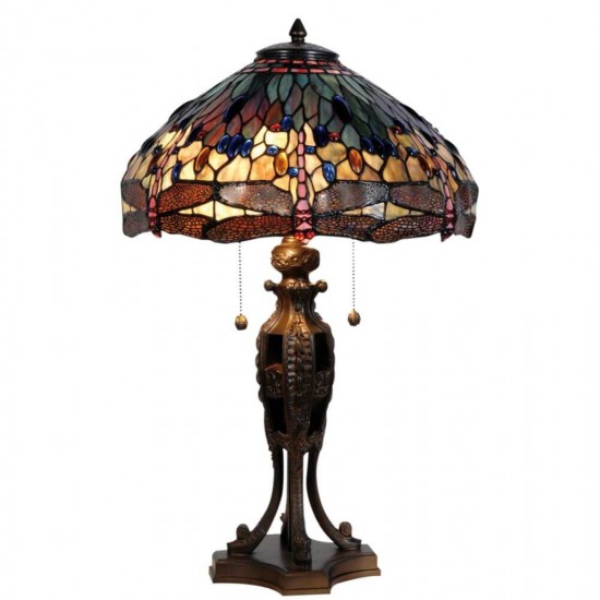 Tiffany bordlampe Dragonfly