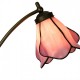 Tiffany bordlampe lyserød glas H50cm